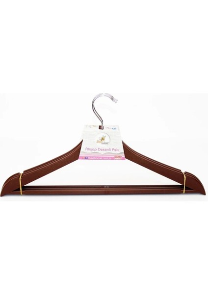 Ahşap Görünümlü Plastik Elbise Askısı 3 Lü -AK439 fiyatları
