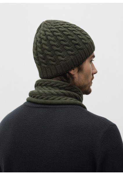 Erkek Yün Kışlık Örme Bere Atkı Ikili Set Takım fırsatları