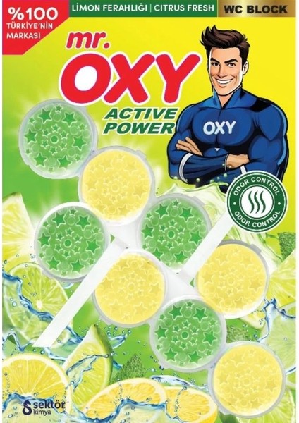 Mr. Oxy Klozet Wc Blok Limon Ferahlığı 2*50GR x 2 Adet fiyatları