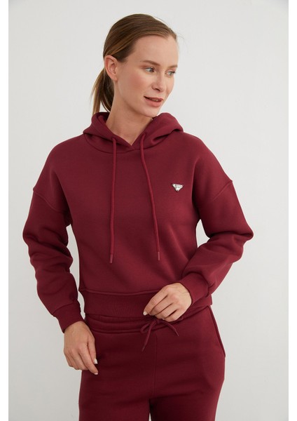 3 Iplik Üçgen Metal Armalı Kapüşonlu Sweatshirt fiyatları