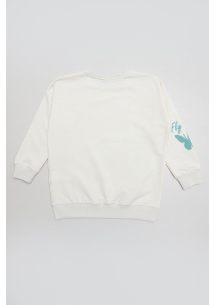 Kelebek ve Yazı Baskılı Kız Çocuk 2 Li Takım modelleri