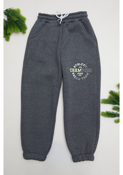 3 Iplik Champion Baskılı Jogger Erkek Çocuk Eşofman Altı