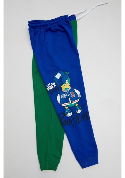 Baskılı Renk Bloklu Erkek Çocuk Eşofman Takımı fırsatları