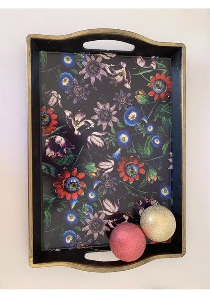 Elif Kulplu Desenli Tepsi -İSR-5720