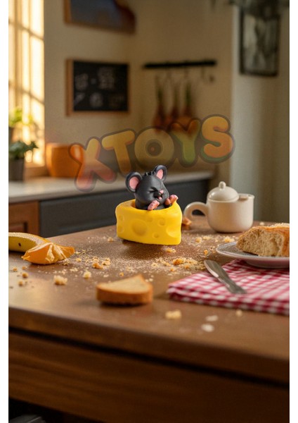 Cheezer Tıklanabilir Stres Giderici Sevimli Fare Anahtarlık, Çanta Charmı ve Aksesuarı, Sevgiliye Hediye Konsept Oyuncak fırsatları