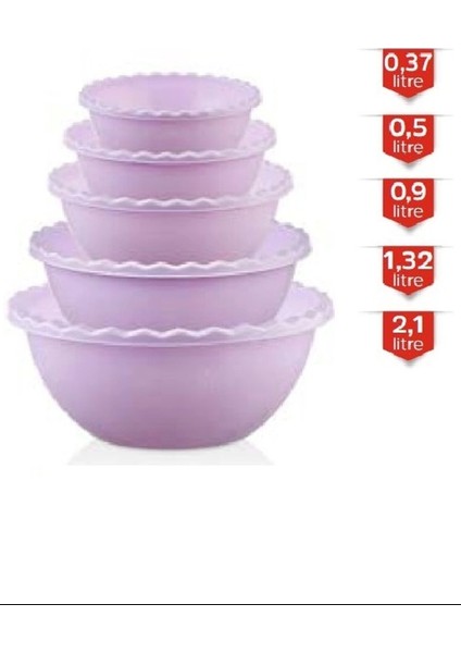 5’li Tırtıllı Yuvarlak Badya -MRD809