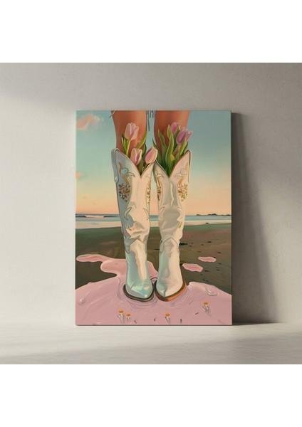 Laleli Kovboy Çizimi Tablosu fiyatları