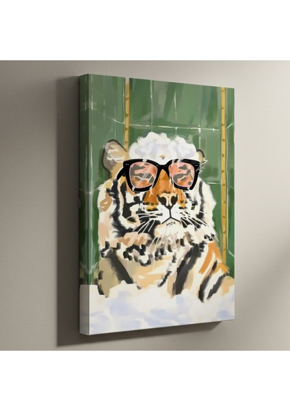 Havalı Kaplan Modern Sanat Tablosu