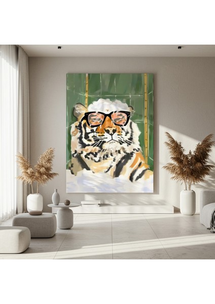 Havalı Kaplan Modern Sanat Tablosu fırsatları