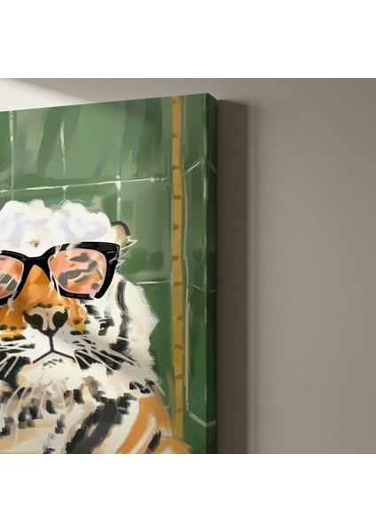 Havalı Kaplan Modern Sanat Tablosu indirimleri