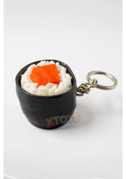 Sushibo Tıklanabilir Stres Giderici Suşi Anahtarlık, Çanta Charmı ve Aksesuarı, Sevgiliye Hediye Konsept Oyuncak