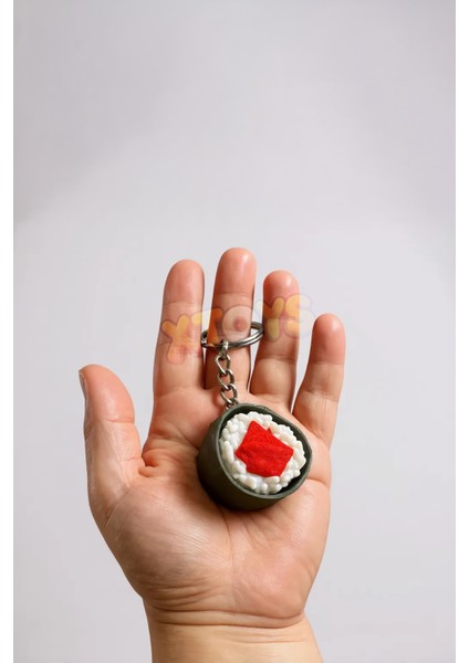 Sushibo Tıklanabilir Stres Giderici Suşi Anahtarlık, Çanta Charmı ve Aksesuarı, Sevgiliye Hediye Konsept Oyuncak fırsatları