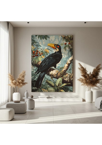 Tropikal Kuş Illüstrasyon Tablosu fırsatları