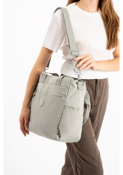 Sn 3032 Suya Dayanıklı Çok Bölmeli Krinkıl Çanta Kol Çantası Omuz