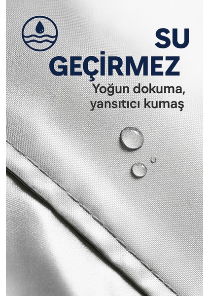 | Benelli Tnt 600 Arka Çanta (Bağlantı Tokalı) Uyumlu Solarblock Prime Uyumlu Motosiklet Brandası | Su Geçirmez, %99 UV, Yansıtıcı Gümüş Üst