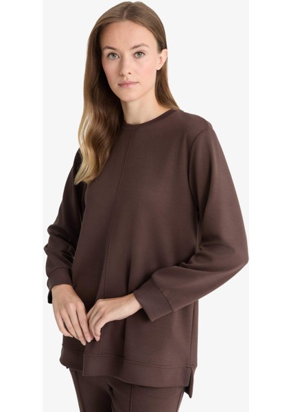 Regular Fit Bisiklet Yaka Uzun Kollu Tunik F5117AX25AU modelleri