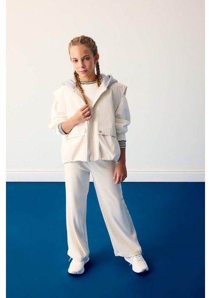 Kız Çocuk Su Geçirmez Kapüşonlu Fermuarlı Yelek E7681A825AU fiyatları