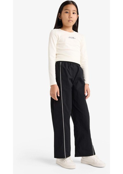 Kız Çocuk Wide Leg Esnek Bantlı Paça Paraşüt Pantolon E6186A825AU fiyatları