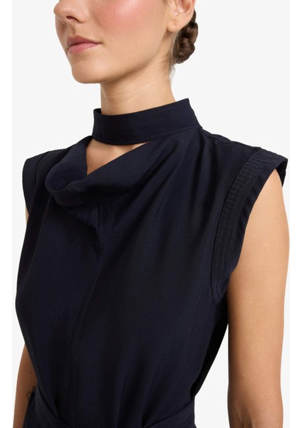 Bağlama Detaylı Modal Kolsuz Midi Elbise G1517AX25AU