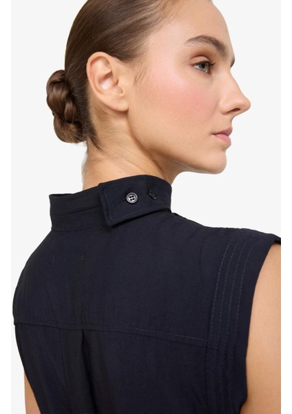 Bağlama Detaylı Modal Kolsuz Midi Elbise G1517AX25AU