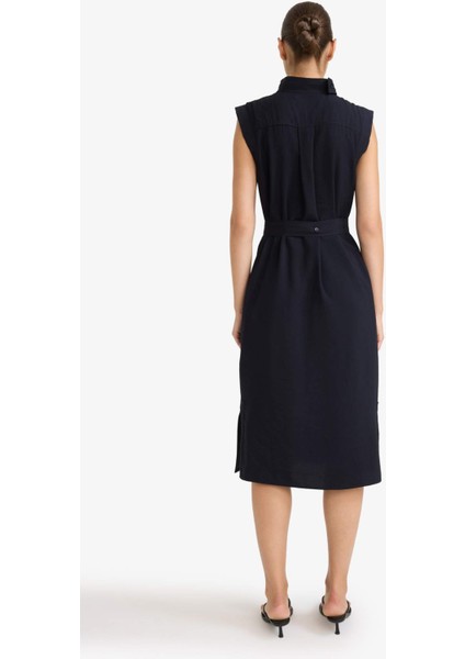 Bağlama Detaylı Modal Kolsuz Midi Elbise G1517AX25AU