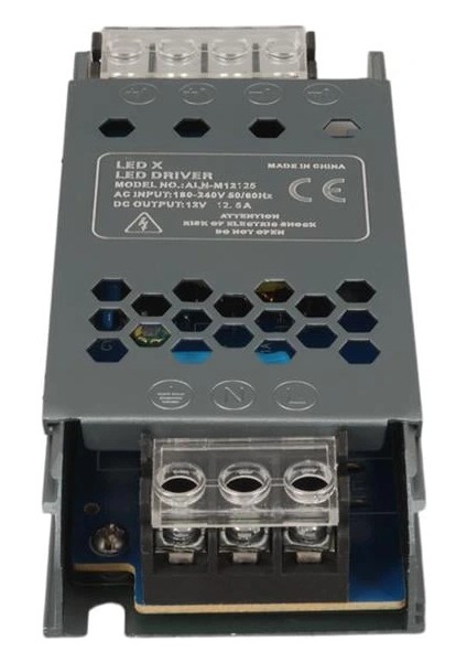 ALN-M12125 12 Volt 12.5 Amper 57X24X12MM Ultra Slim Metal Kasa Adaptör (5047) modelleri