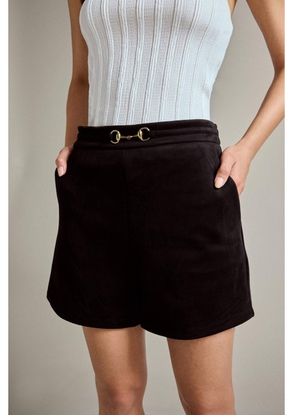 Aksesuar Detaylı Süet Şort G2743AX25AU