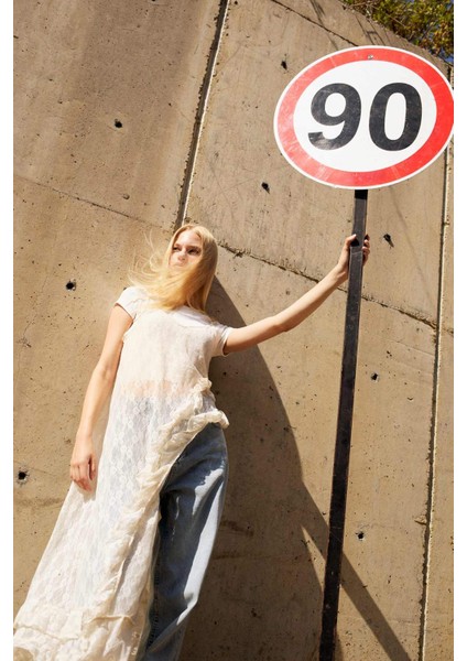 Coool A Kesim V Yaka Dantel Askılı Maxi Elbise F9580AX25AU