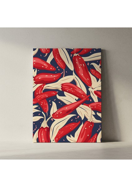 Kırmızı Biber Soyut Sanat Tablosu fiyatları