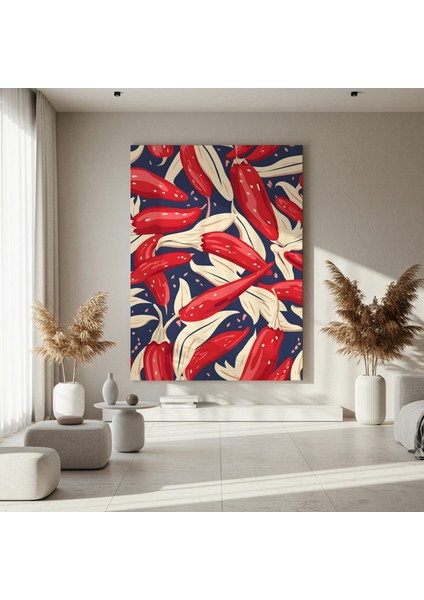 Kırmızı Biber Soyut Sanat Tablosu fırsatları