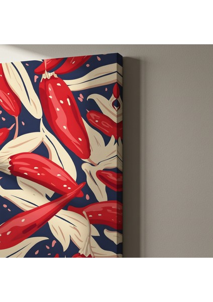Kırmızı Biber Soyut Sanat Tablosu indirimleri