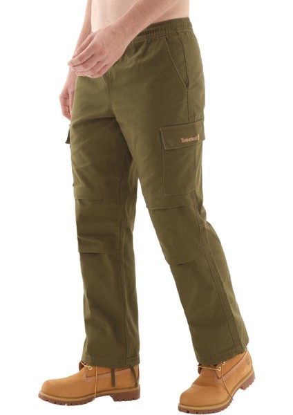 TB0A6HPK3021 Timberland Washed Duck Canvas Cargo Pant Erkek Pantolon Yeşil fiyatları