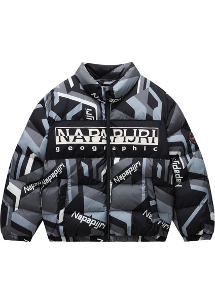NP0A88ZHFZN1 Napapijri K A-Prımıero Aop &amp;ccedil;ocuk Mont Siyah