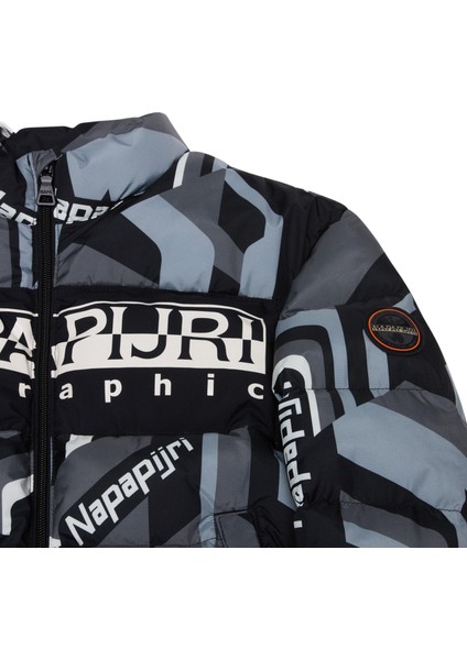 NP0A88ZHFZN1 Napapijri K A-Prımıero Aop &amp;ccedil;ocuk Mont Siyah modelleri