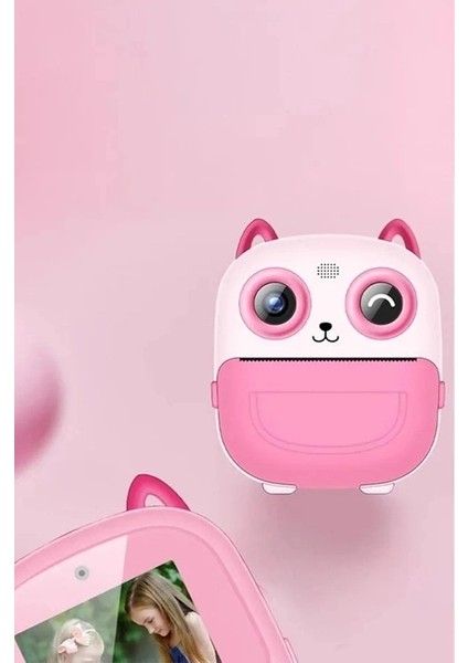 Dijital Video Fotoğraf App Destekli Çocuk Kamerası Termal Resim Kağıt Baskılı Yazıcı Mavi fırsatları