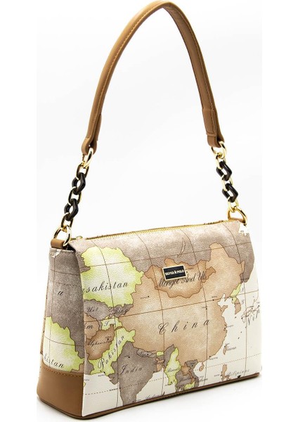 Silver & Polo Bej - A.Taba SP910 Kadın Çapraz Çanta modelleri