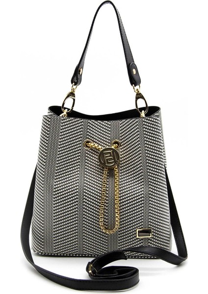 Silver & Polo Siyah Beyaz - Siyah SP967 Kadın Çapraz Çanta modelleri