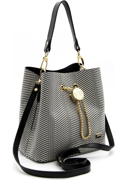 Silver & Polo Siyah Beyaz - Siyah SP967 Kadın Çapraz Çanta fırsatları