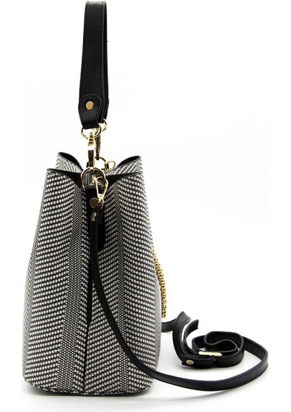 Silver & Polo Siyah Beyaz - Siyah SP967 Kadın Çapraz Çanta indirimleri