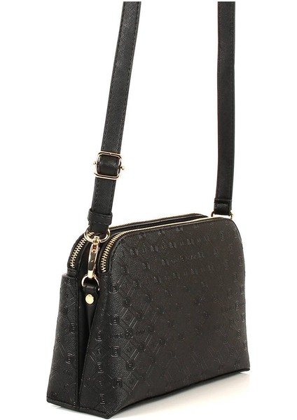 Siyah Üç Bölmeli Kadın Çapraz Çanta/postacı Çantası SP623 modelleri