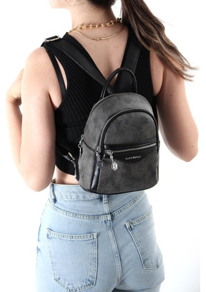 M.gümüş Iki Bölmeli Kadın Sırt Çantası SP983 fiyatları