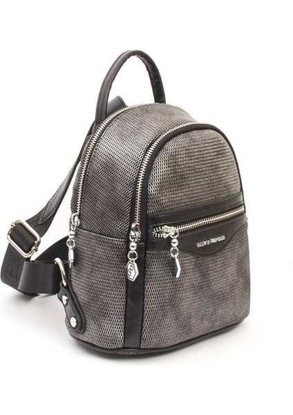 M.gümüş Iki Bölmeli Kadın Sırt Çantası SP983 fırsatları