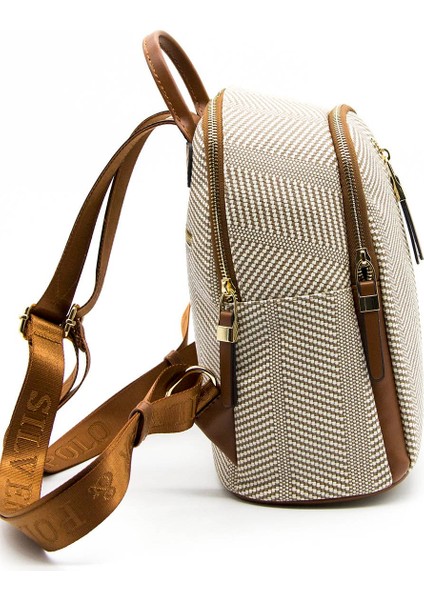 Bej Iki Bölmeli Kadın Sırt Çantası SP901 modelleri