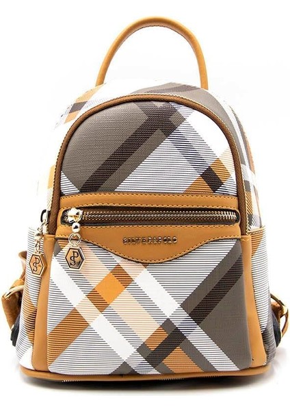 Kadın Sırt Çantası Haki - Camel NV983