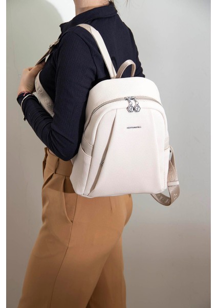 Kadın Sırt Çantası Bej - Bej NV926