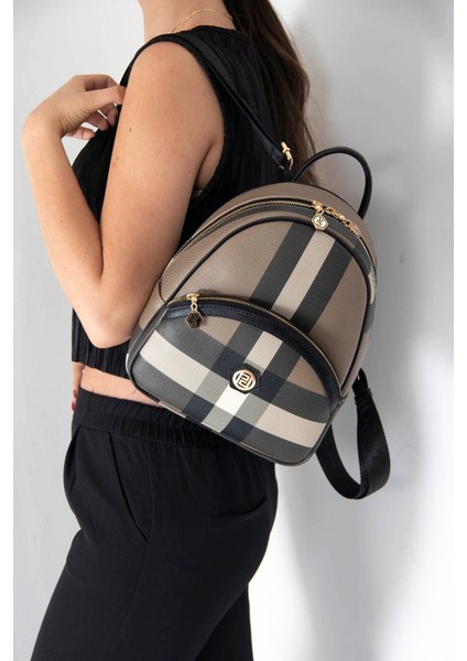 Kahve Tek Bölmeli Kadın Sırt Çantası SP945