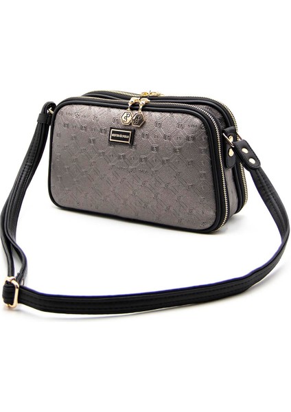 Platin Üç Bölmeli Kadın Çapraz Çanta/postacı Çantası SP899 indirimleri