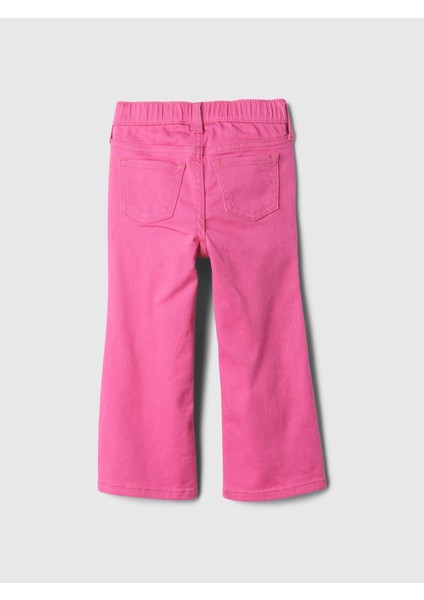 Kız Bebek Pembe Flare Jean Pantolon