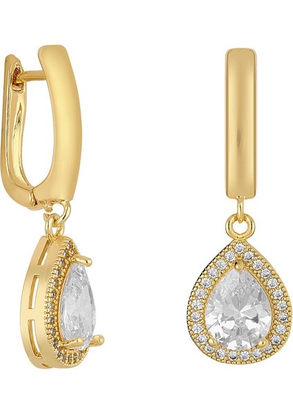 14K Altın Kaplama Çelik Küpe