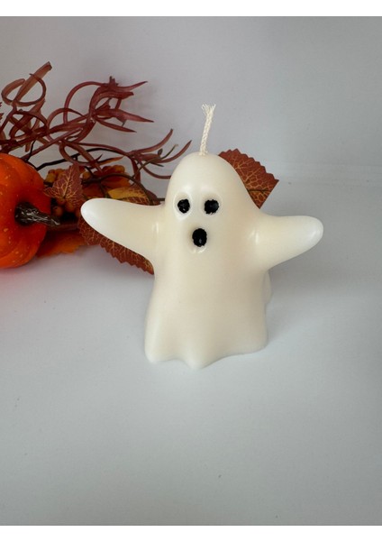 Dekoratif Obje Mum Sevimli Hayalet Mum Gotik ve Korku Dekorasyonu